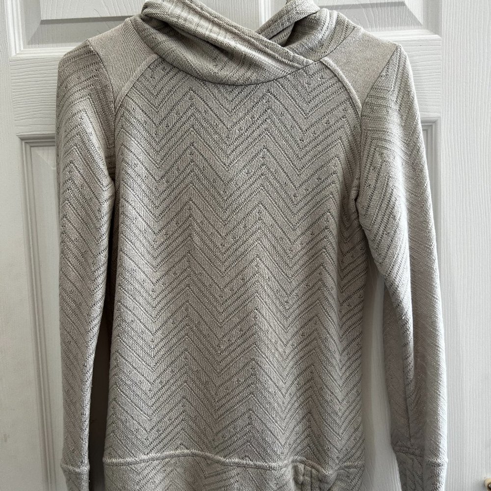 women's prana lightweight hoodie top xs neutral